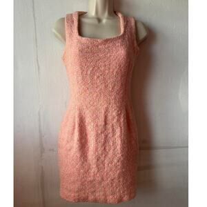 Vintage french pink tweed mini